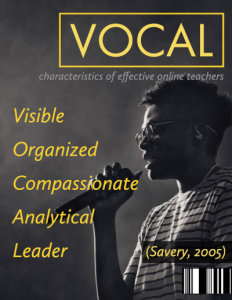 Man holding a microphone like a fake magazine that says "VOCAL"