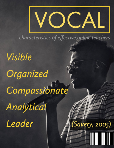 Man holding a microphone like a fake magazine that says "VOCAL"