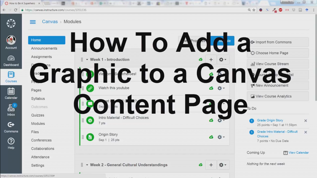 Header image for How to add graphics to content pages